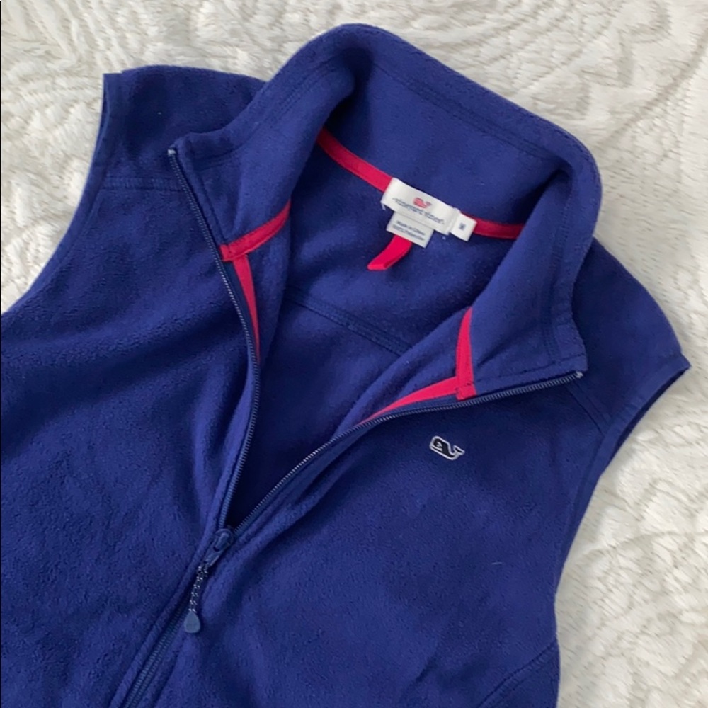 Vineyard Vines Purple Fleece Vest